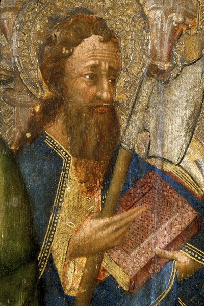 The Apostles (detail) - Master of the Hours of Rohan by Unknown